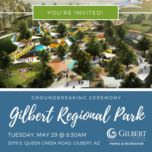 Gilbert Regional Park Groundbreaking Invitation