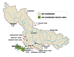 SRP Watershed and Water Service Area