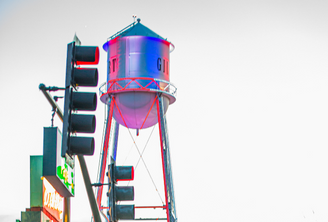 Red White Blue Water Tower