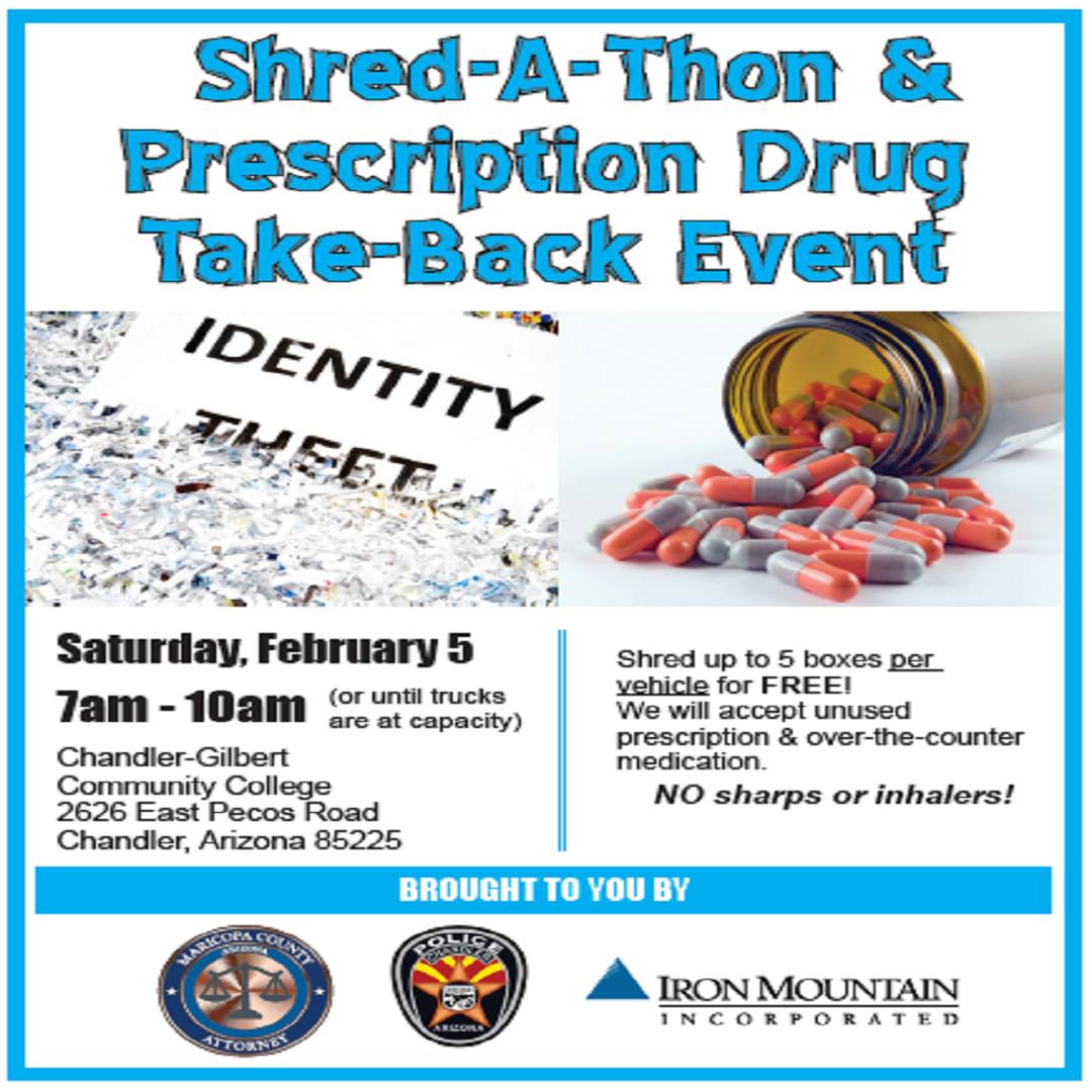 Shred-a-thon graphic for February 5th event