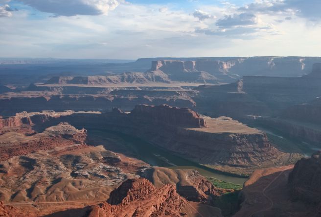 Colorado River cutting through the Grand Canyon.