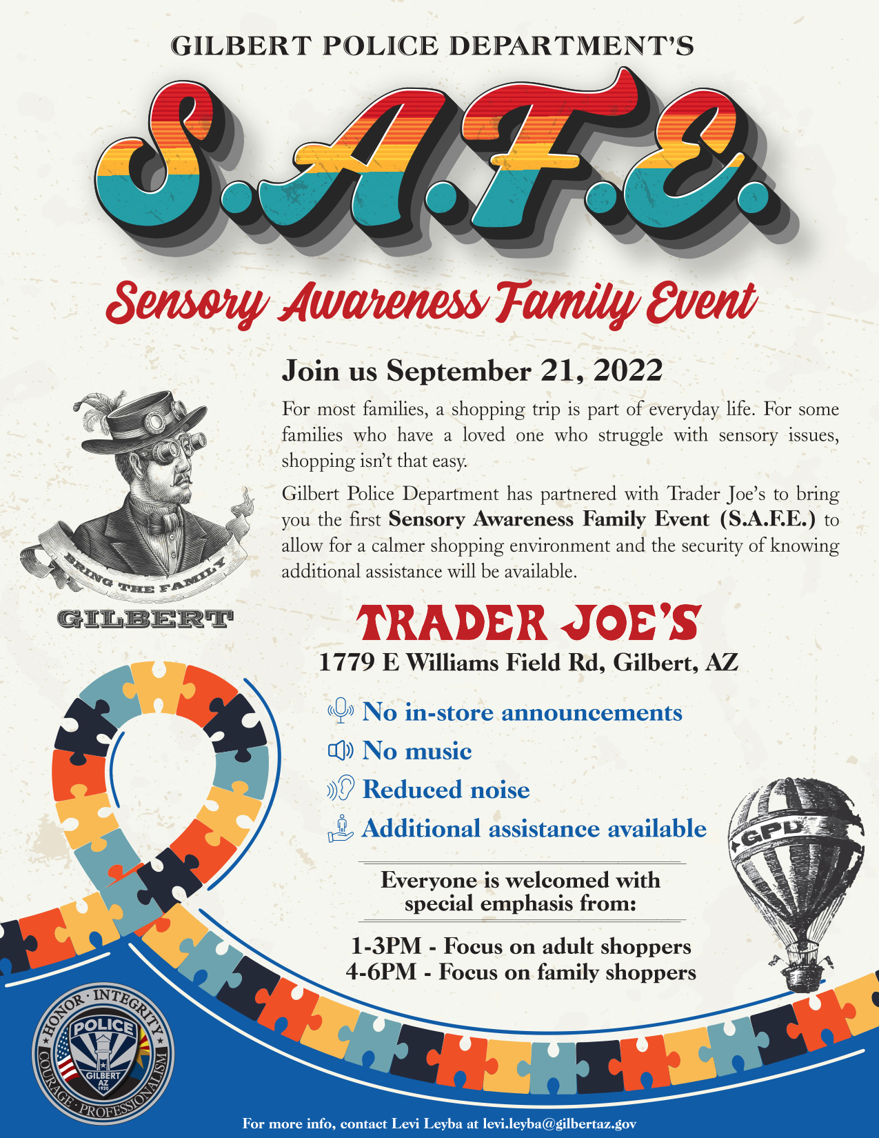 Sensory Awareness Family Event (S.A.F.E.)