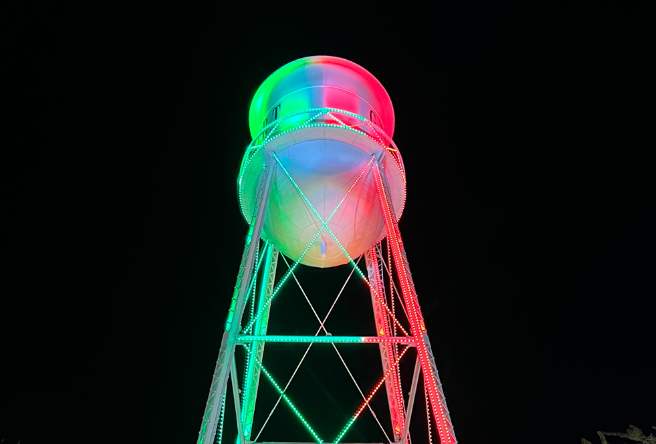 Gilbert, AZ Holiday Water Tower