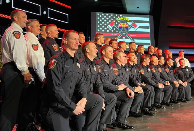 Group of firefighters in their Class B uniforms