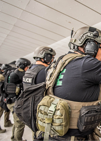 Swat Officers lined up