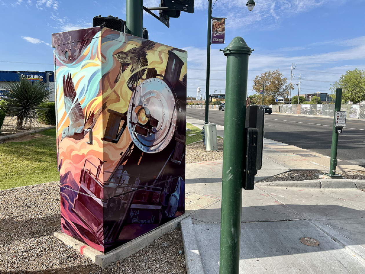 Heritage District Traffic Signal Cabinet Art