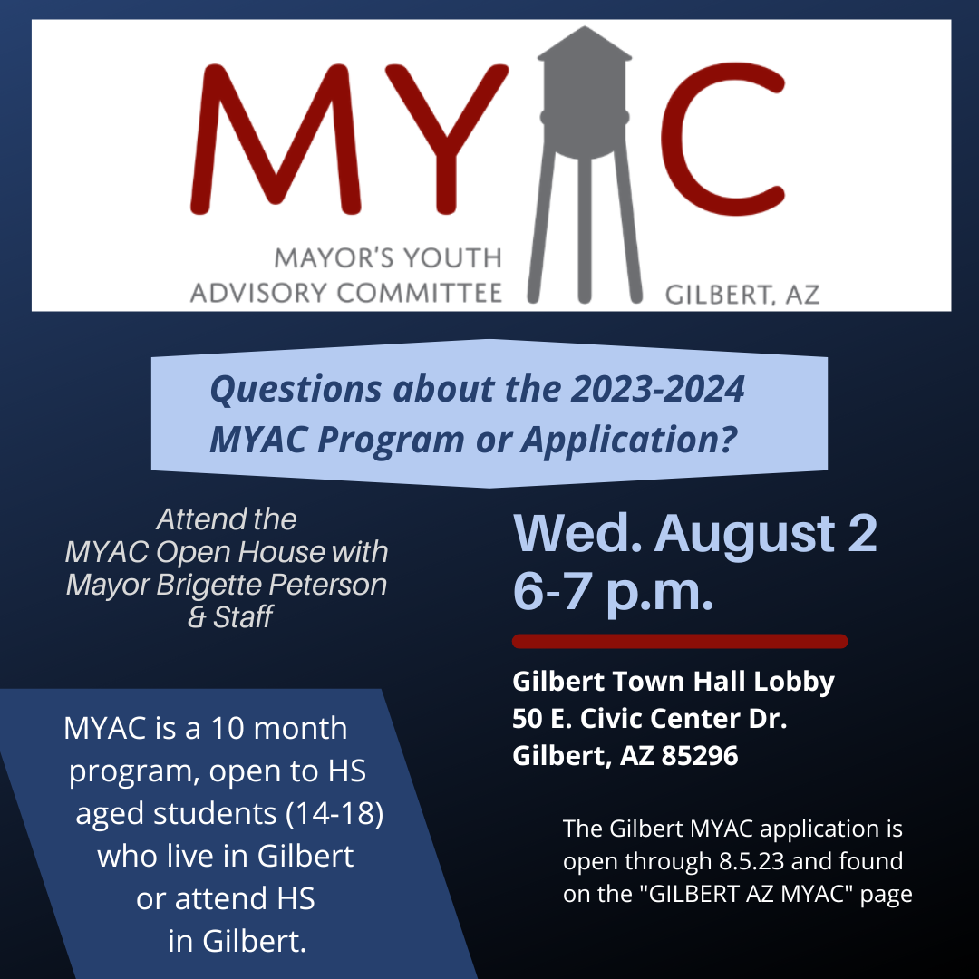 MYAC open house is August 3rd from 6-7pm