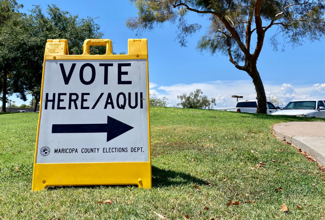 Vote Here Signage