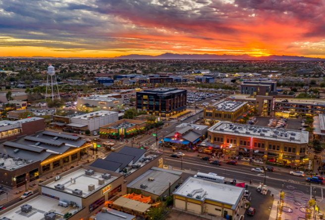 Downtown Gilbert Aerial