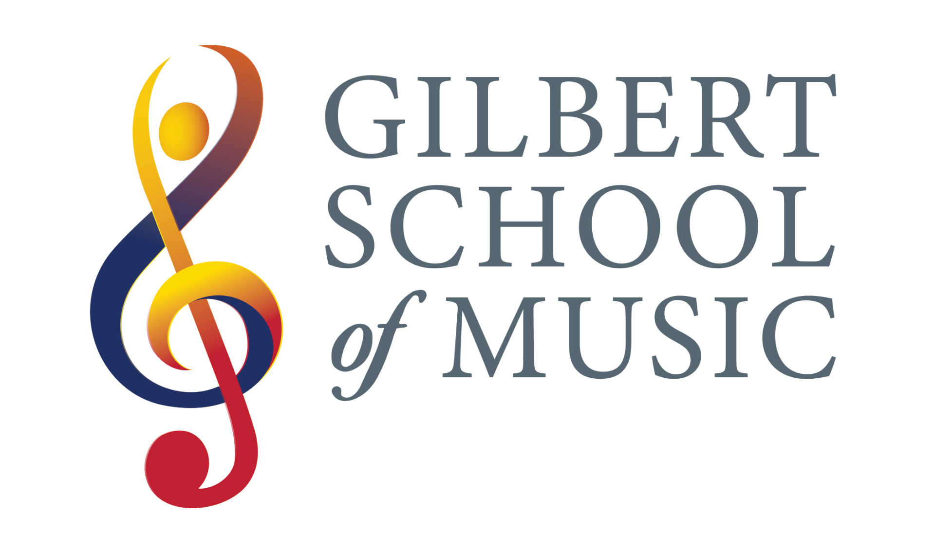 This is the logo for the Gilbert School of Music. 