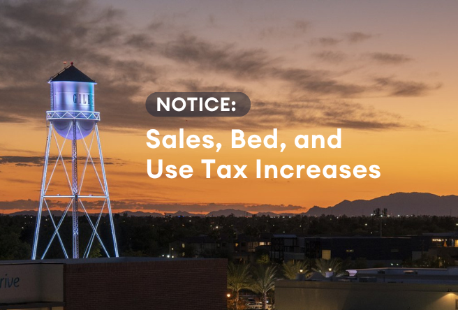 Notice of Sales, Use, and Bed Tax Increases