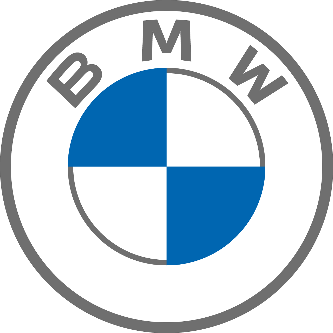 This is a photo of the BMW logo. 